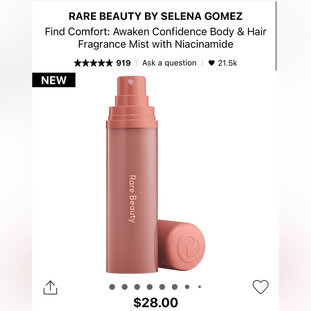 rare beauty awaken confidence body and hair fragrance mist